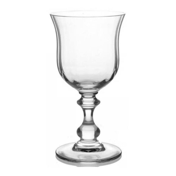 Mikasa Clear Crystal French Countryside 6 3/4" Wine Glasses Set (5) Shapely Stem - Picture 1 of 8